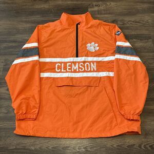 Franchise Club Clemson Half Zip Jacket Mens Size XXL Polyester Lined Windbreaker